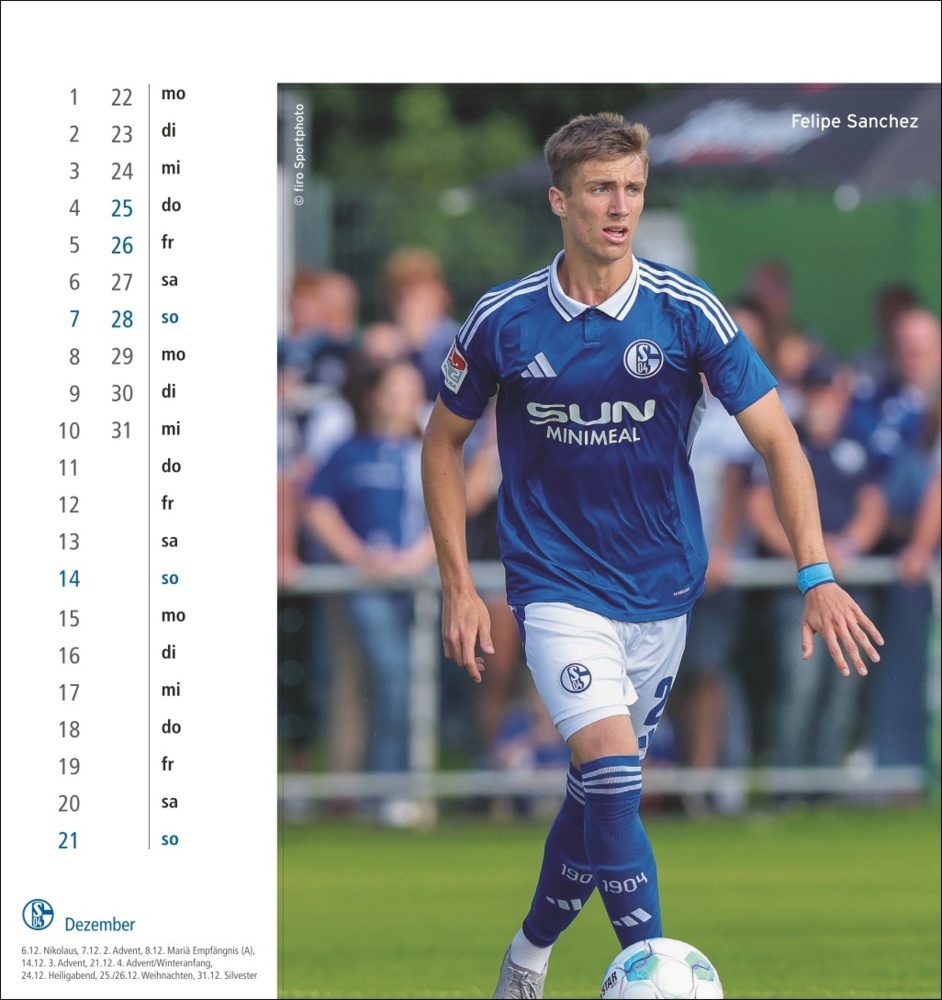 Bild: 9783756409211 | Schalke 04 Postkartenkalender 2025 | Kalender | Spiralbindung | 13 S.