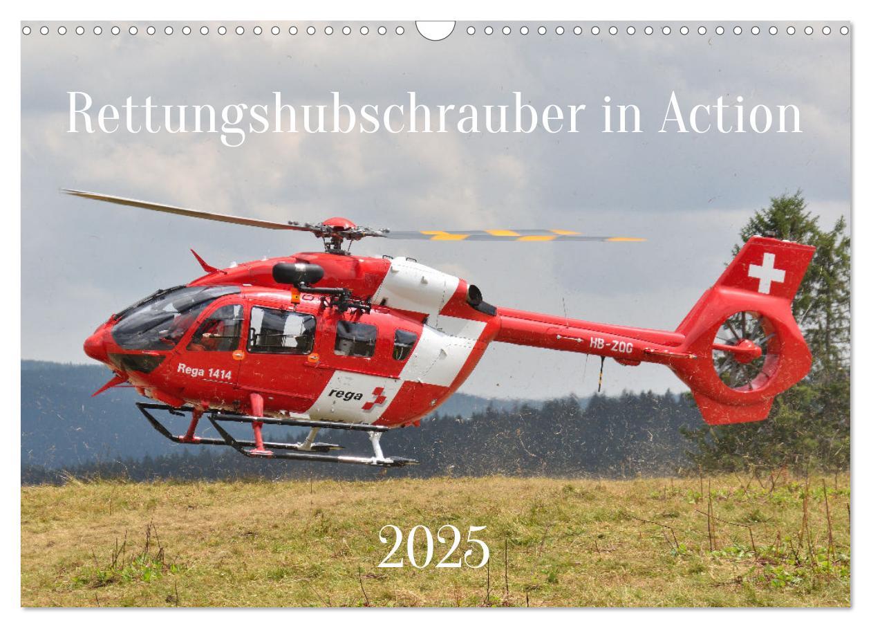 Cover: 9783435015818 | Rettungshubschrauber in Action (Wandkalender 2025 DIN A3 quer),...