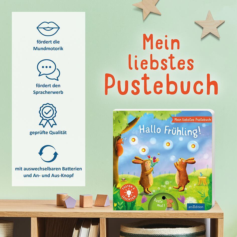 Bild: 9783845855530 | Mein liebstes Pustebuch - Hallo Frühling! | Pusten &amp; leuchten | Höck