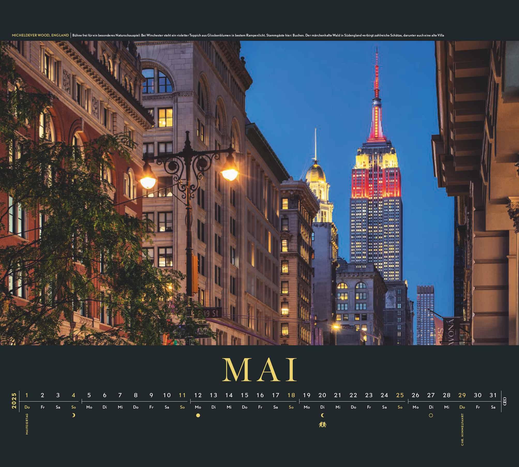 Bild: 4002725988805 | GEO New York 2025 - Wand-Kalender - Reise-Kalender -...