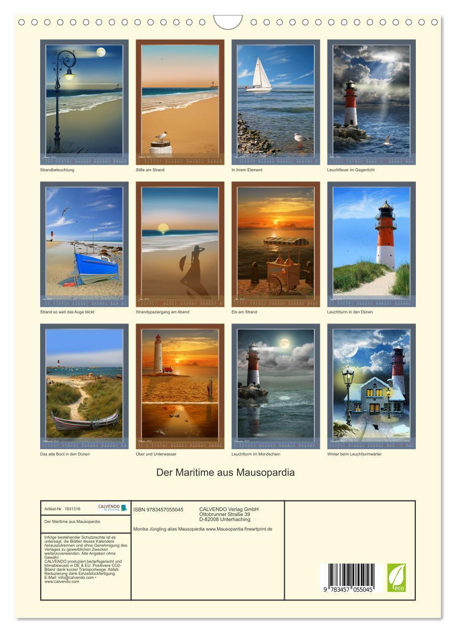 Bild: 9783457055045 | Der Maritime aus Mausopardia (Wandkalender 2025 DIN A3 hoch),...