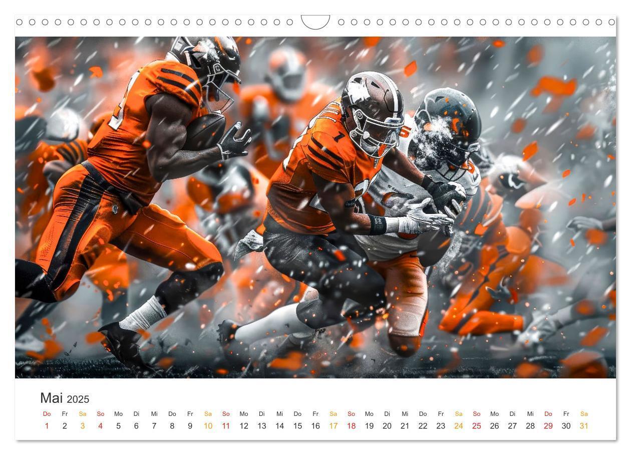 Bild: 9783383806551 | American Football - coole Momente (Wandkalender 2025 DIN A3 quer),...