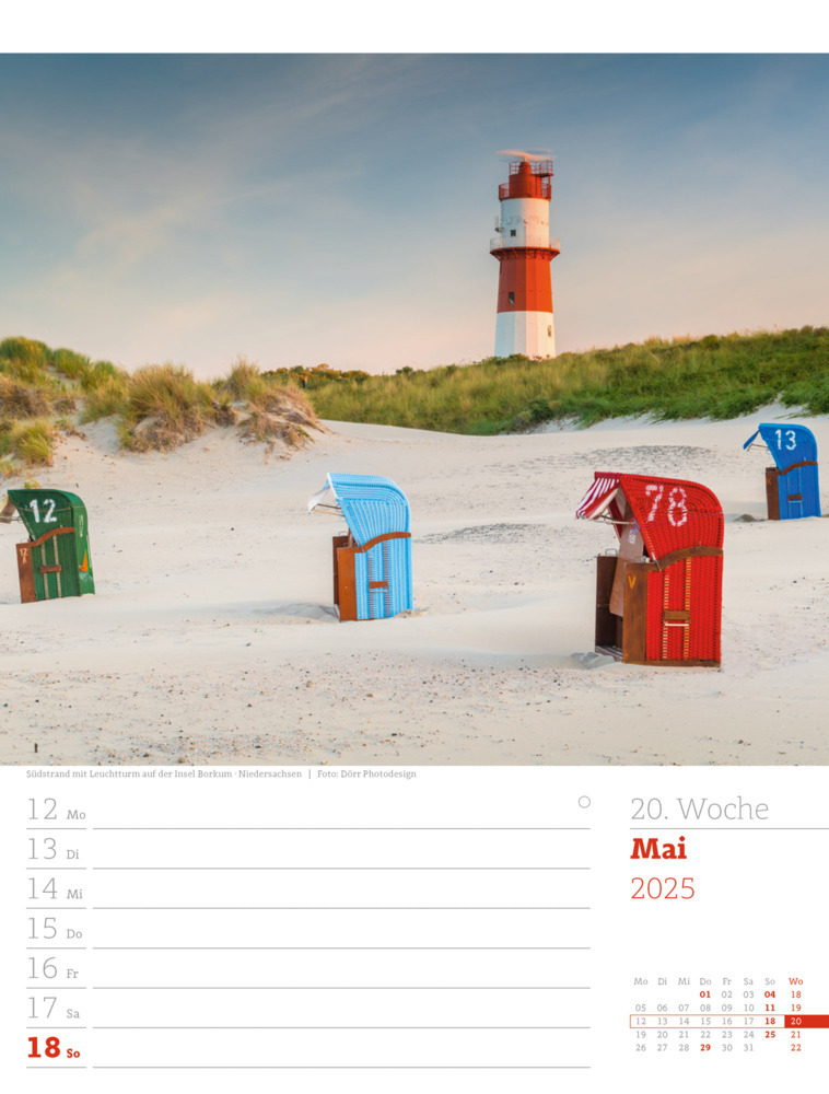 Bild: 9783838435046 | Malerisches Deutschland - Wochenplaner Kalender 2025 | Kunstverlag