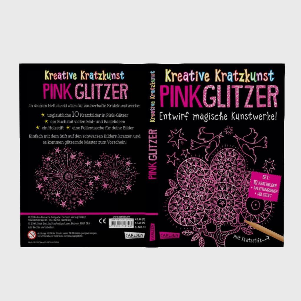 Bild: 9783551187482 | Kreative Kratzkunst: Pink Glitzer: Set mit 10 Kratzbildern,...