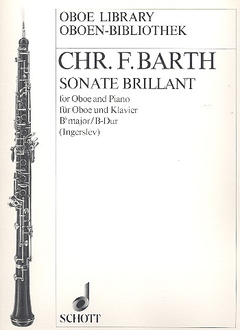 Cover: 9790001098809 | Sonate Brilliant für Oboe und Klavier B-Dur | Christian Frederik Barth