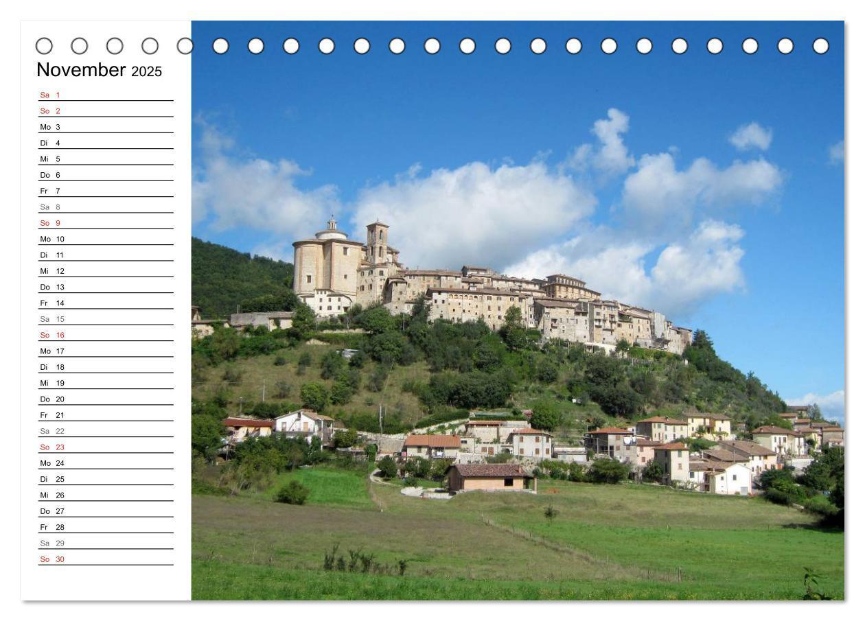 Bild: 9783435518784 | Camino di Assisi - Franziskusweg (Tischkalender 2025 DIN A5 quer),...