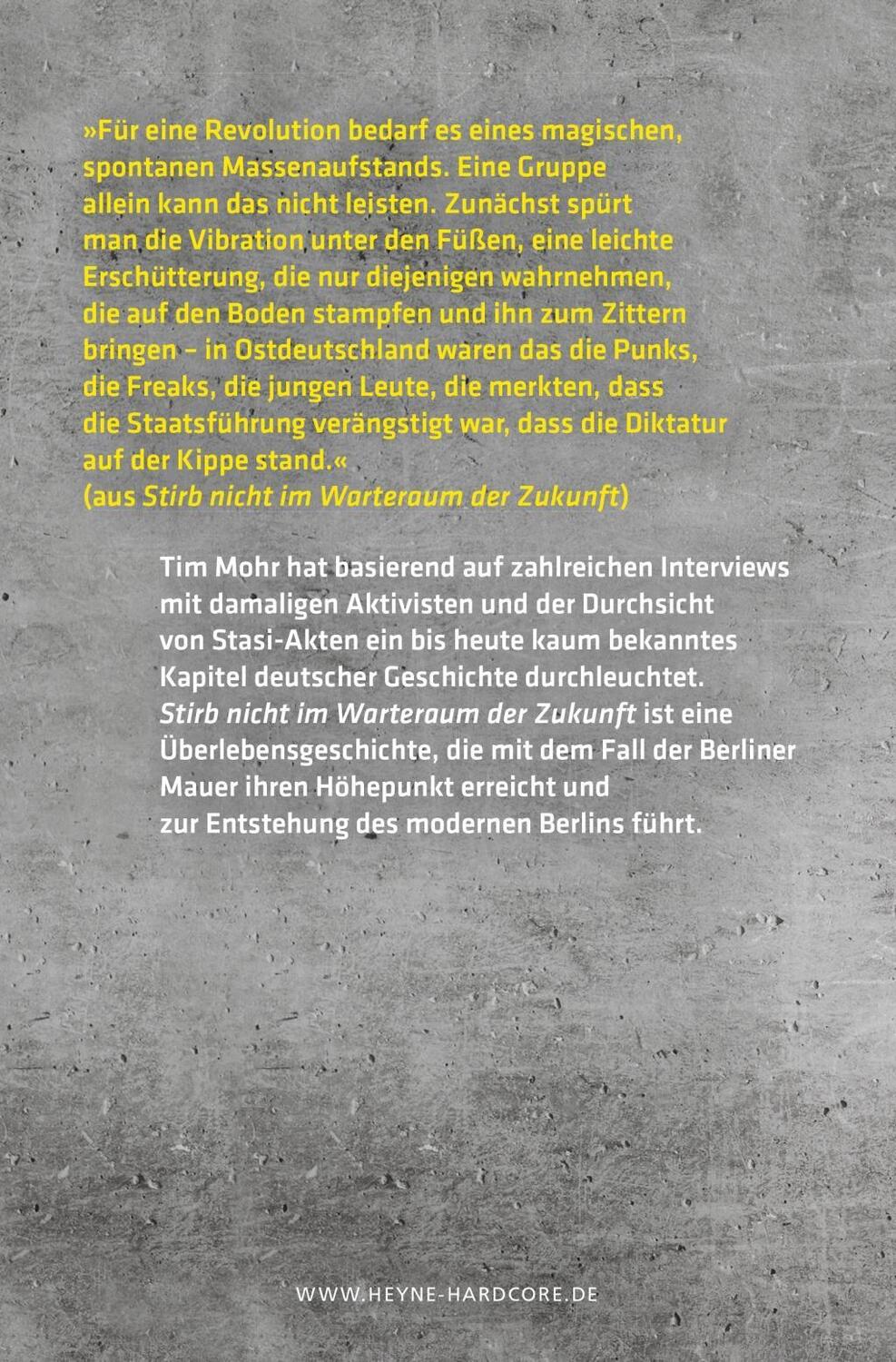 Bild: 9783453271272 | Stirb nicht im Warteraum der Zukunft | Tim Mohr | Buch | Deutsch