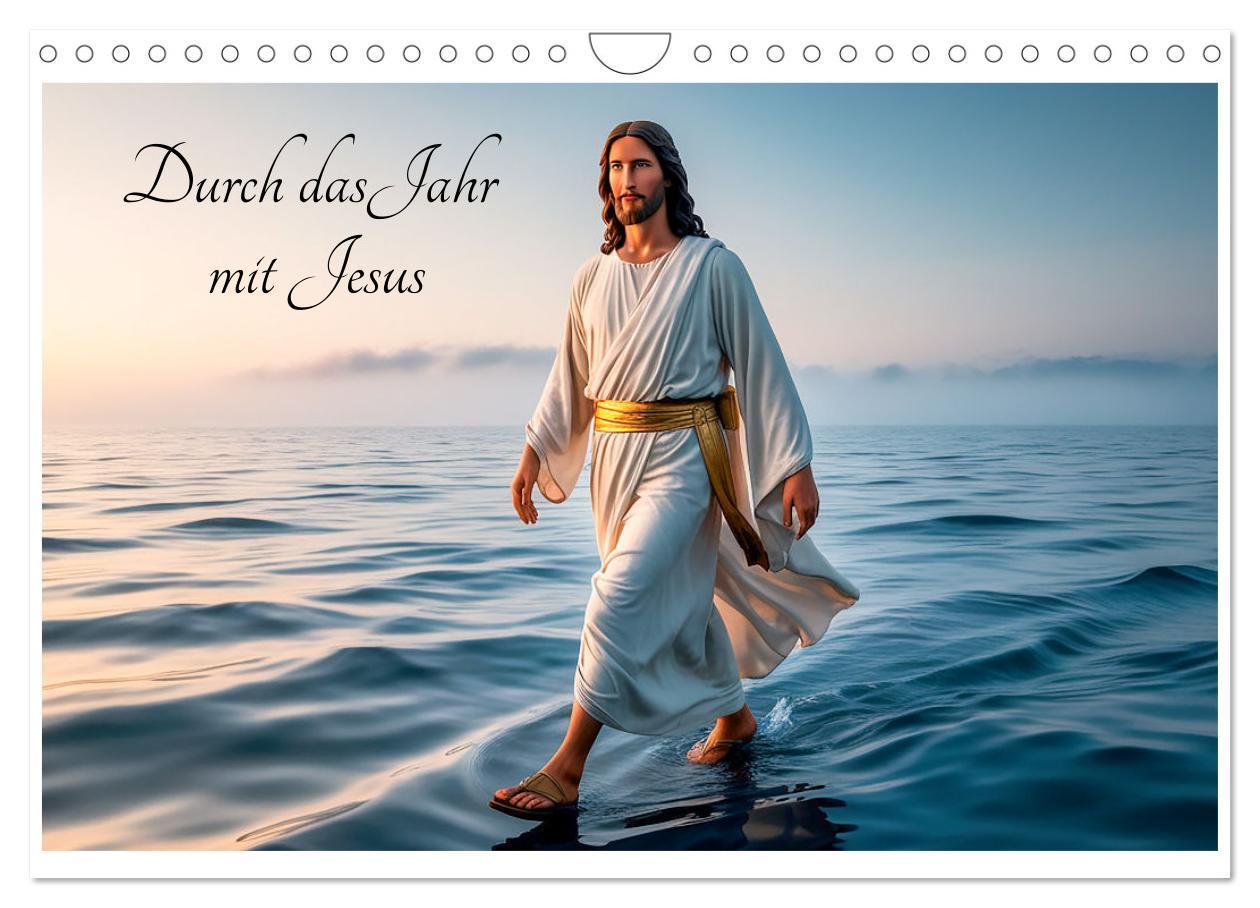 Cover: 9783457214381 | Durch das Jahr mit Jesus (Wandkalender 2025 DIN A4 quer), CALVENDO...