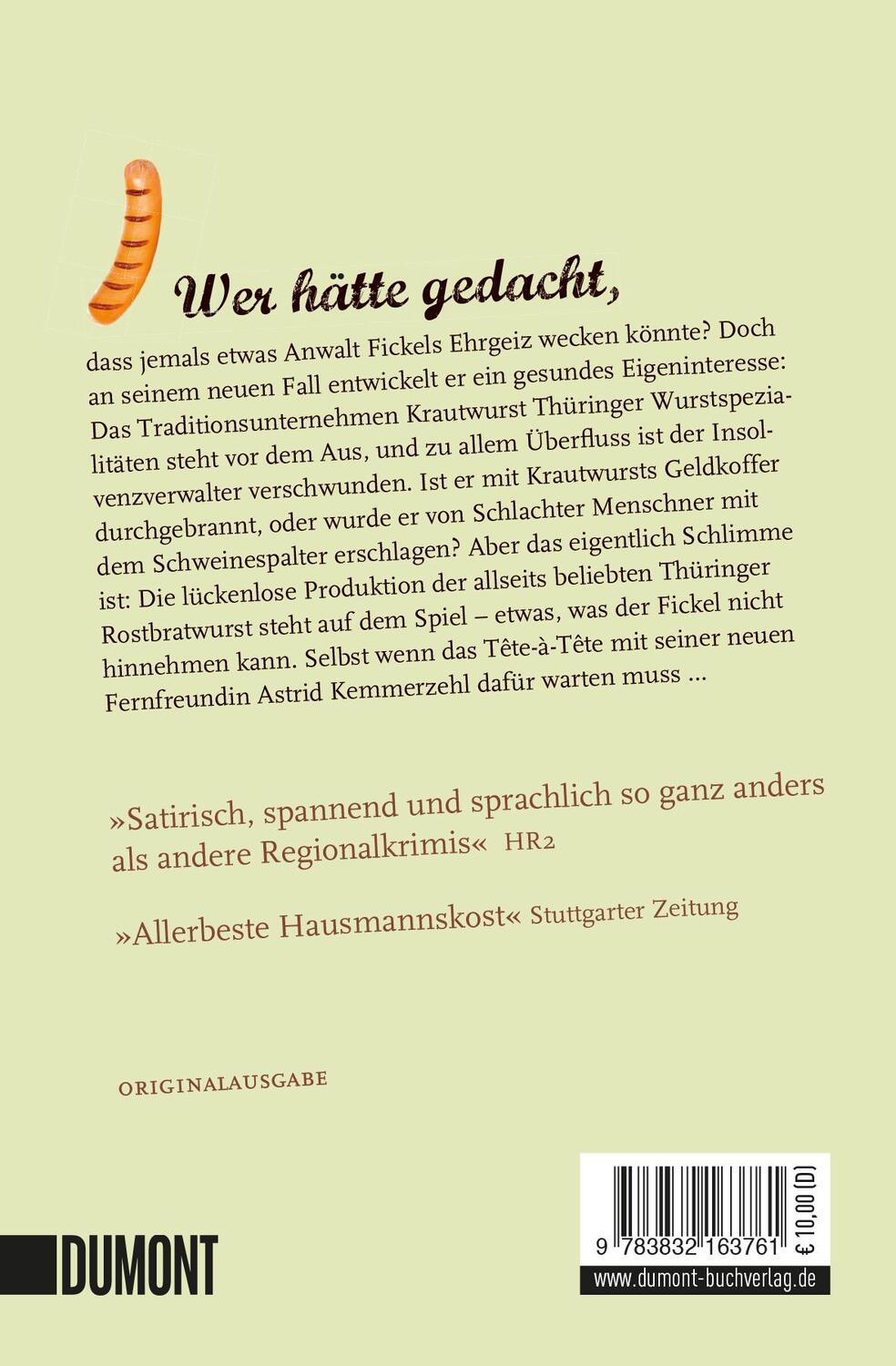 Rückseite: 9783832163761 | Grillwetter | Anwalt Fickel ermittelt | Hans-Henner Hess | Taschenbuch