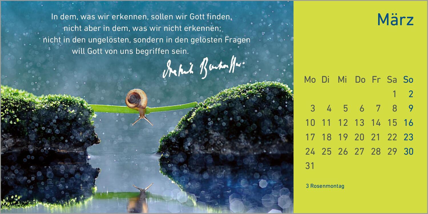 Bild: 9783579079288 | Jahres-Geleit 2025 | Dietrich Bonhoeffer | Kalender | 13 S. | Deutsch