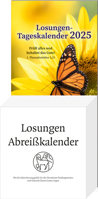 Cover: 9783780640253 | Losungen-Tageskalender 2025 | Herrnhuter Brüdergemeine | Kalender