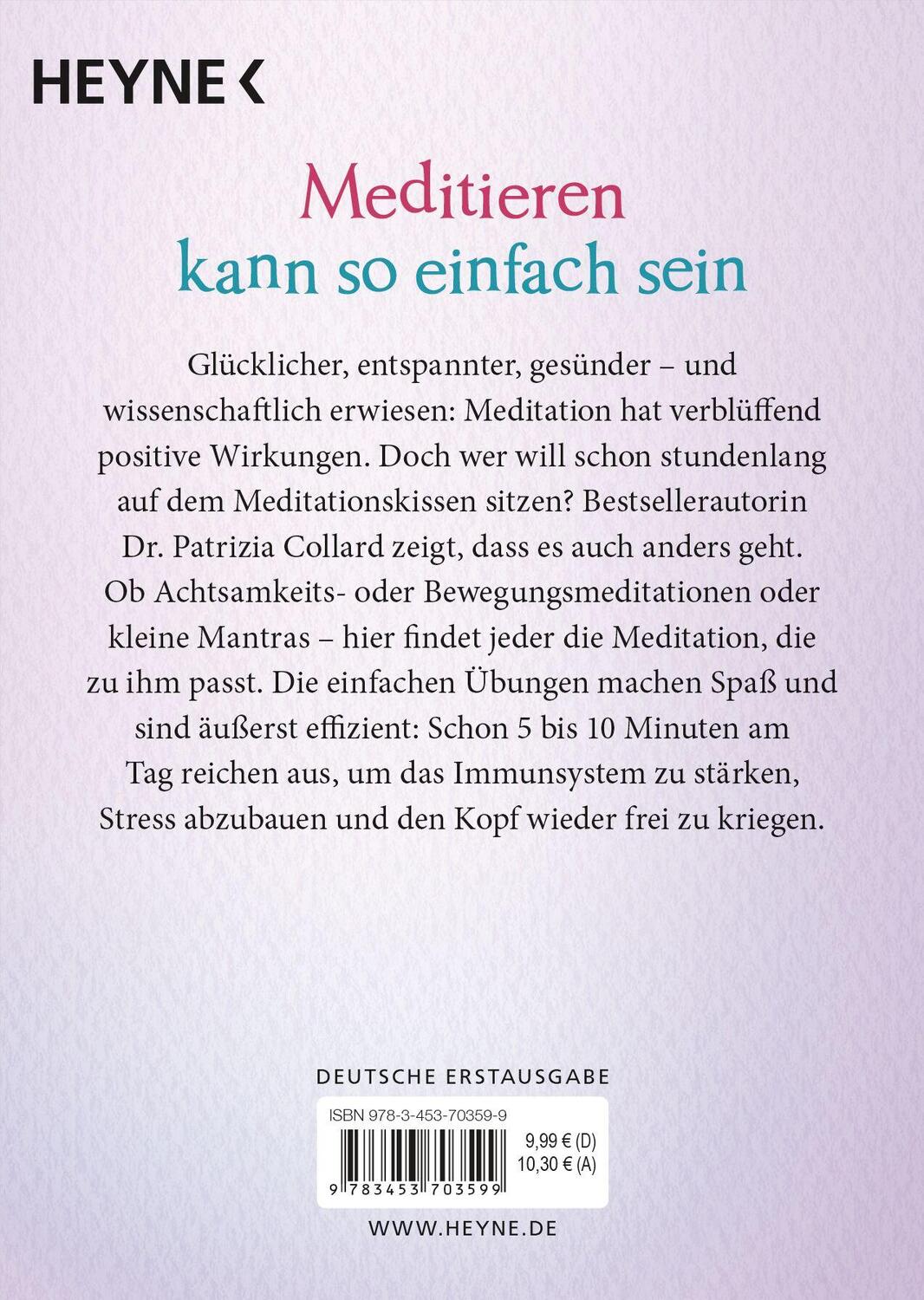 Bild: 9783453703599 | Das kleine Buch vom Meditieren | Patrizia Collard | Taschenbuch | 2018