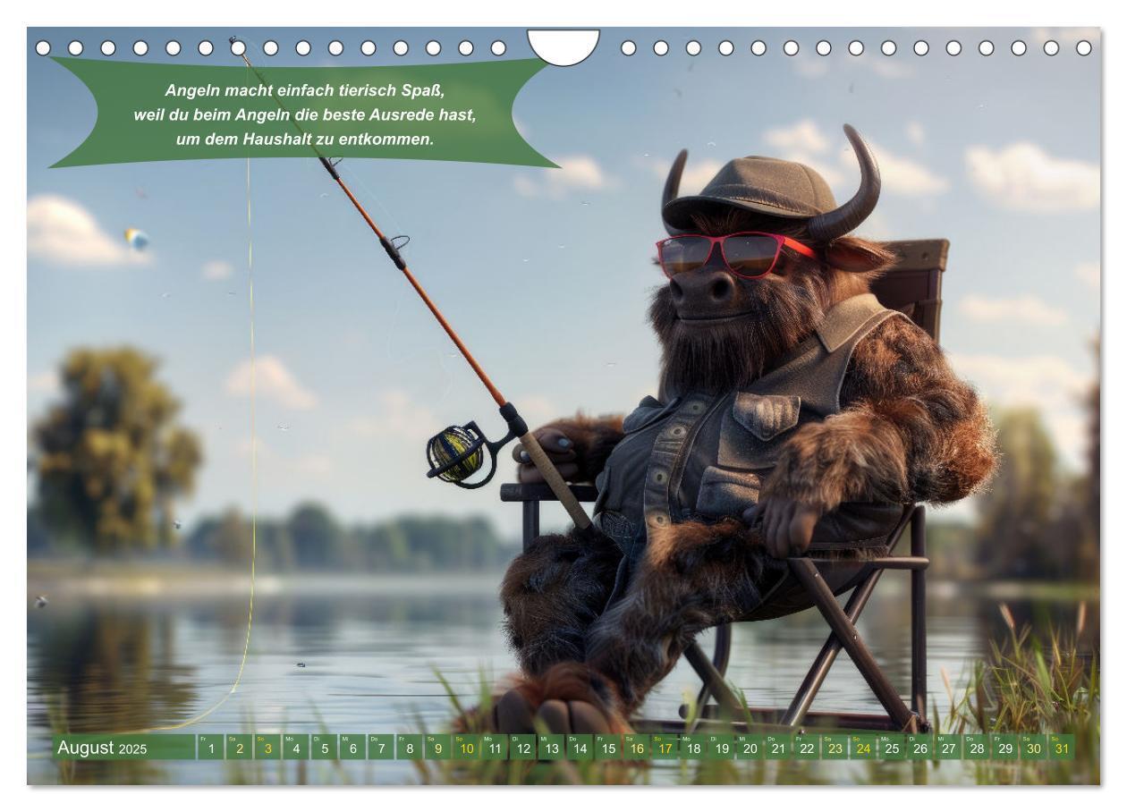 Bild: 9783457174913 | Der tierisch lustige Angler-Kalender (Wandkalender 2025 DIN A4...