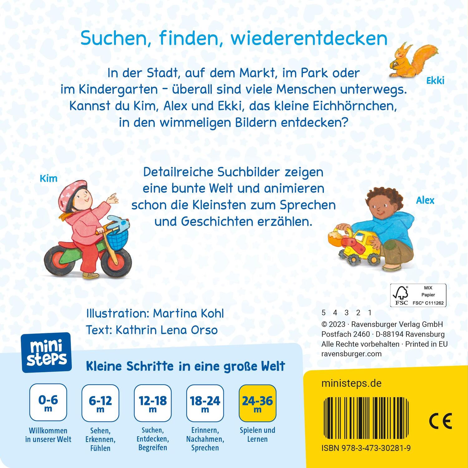 Rückseite: 9783473302819 | ministeps: Meine Welt ist kunterbunt | Kathrin Lena Orso | Buch | 2023