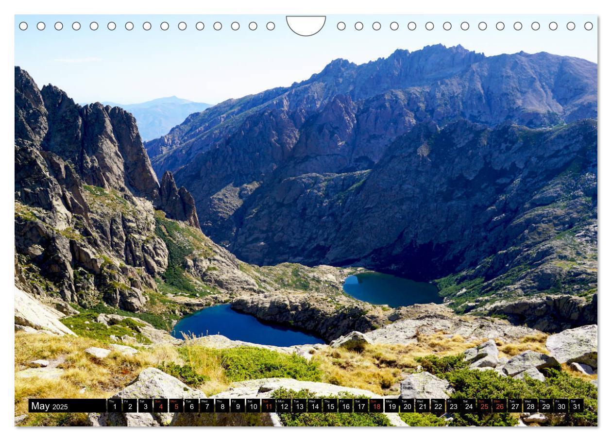 Bild: 9781325946037 | Corsica's wild GR20 (Wall Calendar 2025 DIN A4 landscape), CALVENDO...