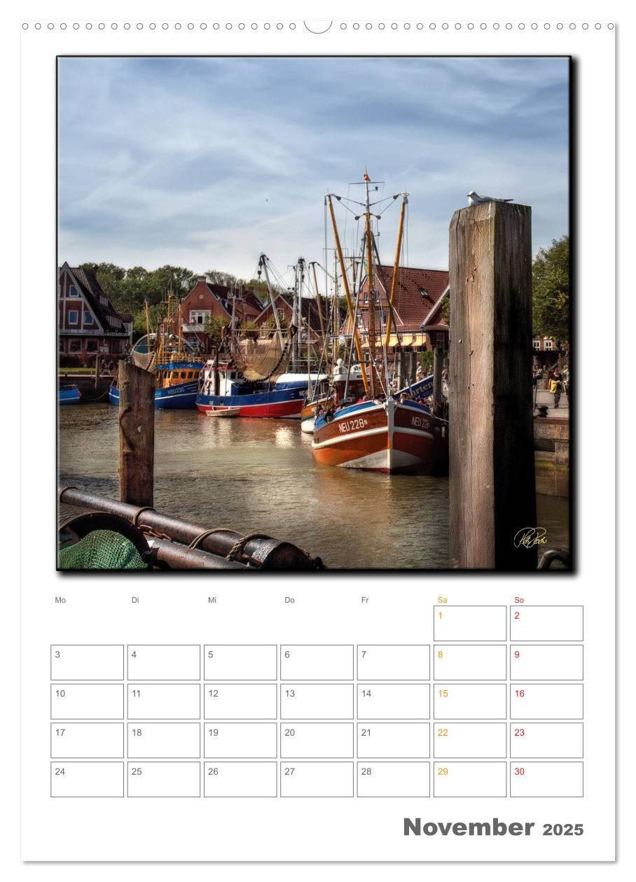 Bild: 9783457049457 | Ostfriesland - Hafen Neuharlingersiel (Wandkalender 2025 DIN A2...