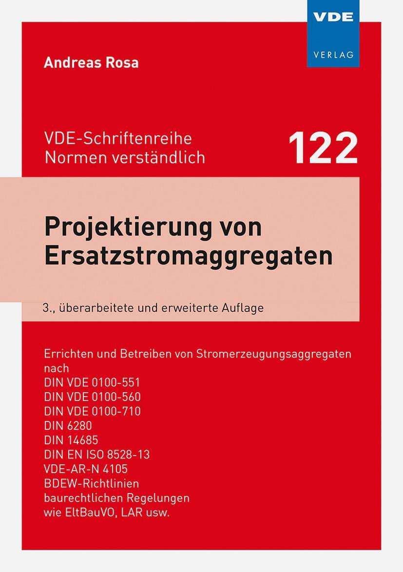 Bild: 9783800745470 | Projektierung von Ersatzstromaggregaten | Andreas Rosa | Taschenbuch