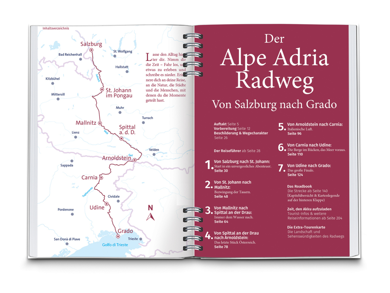 Bild: 9783991213253 | KOMPASS Radreiseführer Alpe Adria Radweg | Taschenbuch | Spiralbindung