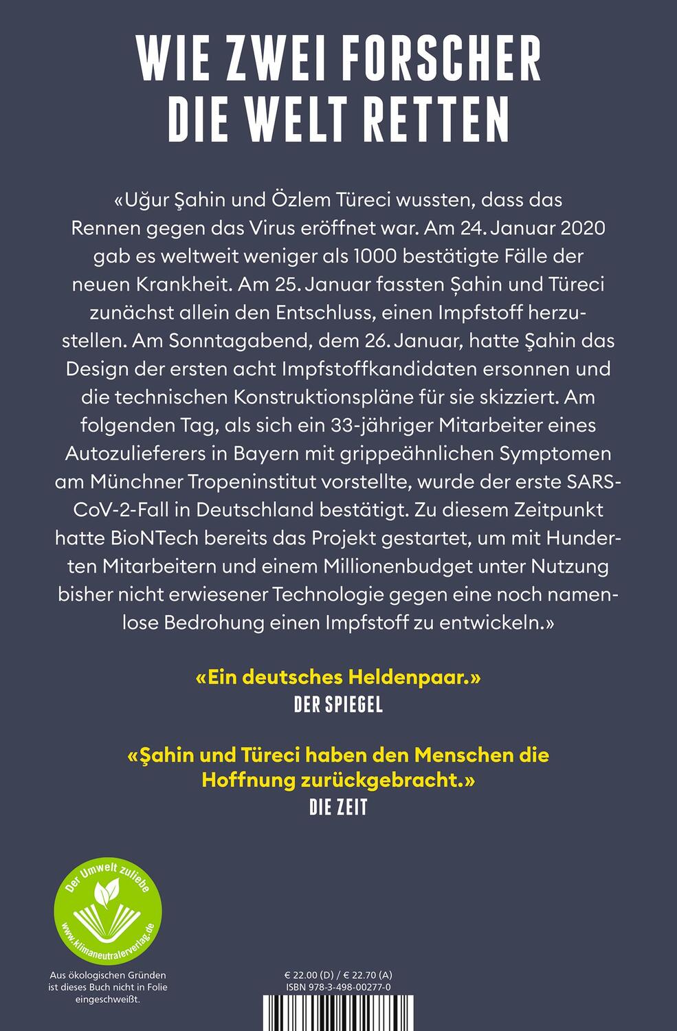 Rückseite: 9783498002770 | Projekt Lightspeed | Joe Miller (u. a.) | Buch | 352 S. | Deutsch