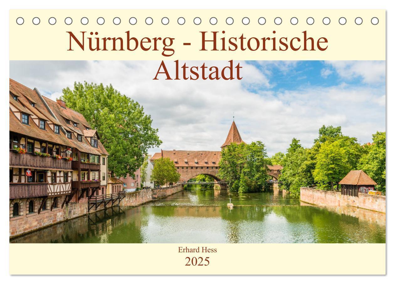 Cover: 9783435298259 | Nürnberg - Historische Altstadt (Tischkalender 2025 DIN A5 quer),...