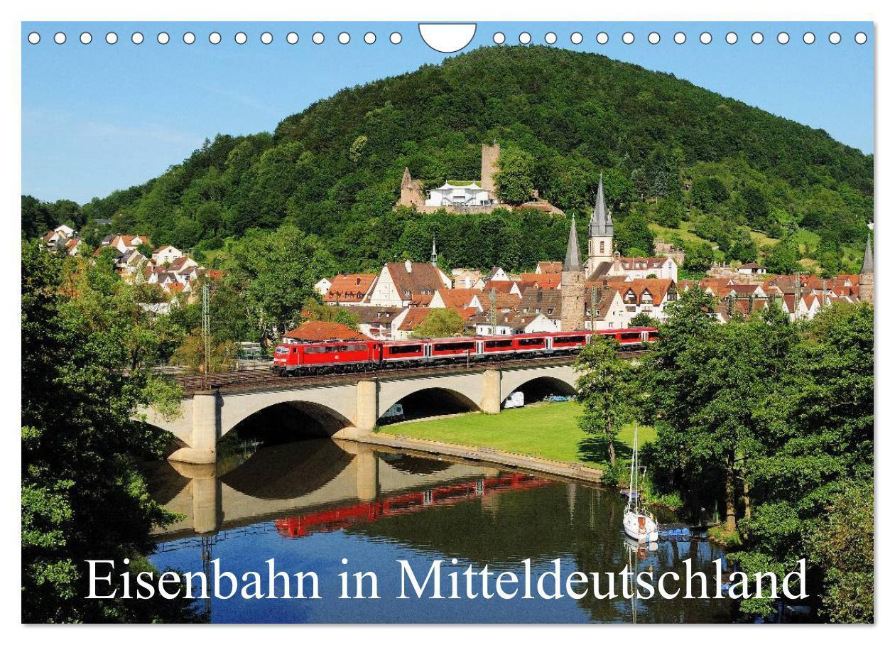 Cover: 9783435618484 | Eisenbahn in Mitteldeutschland (Wandkalender 2025 DIN A4 quer),...