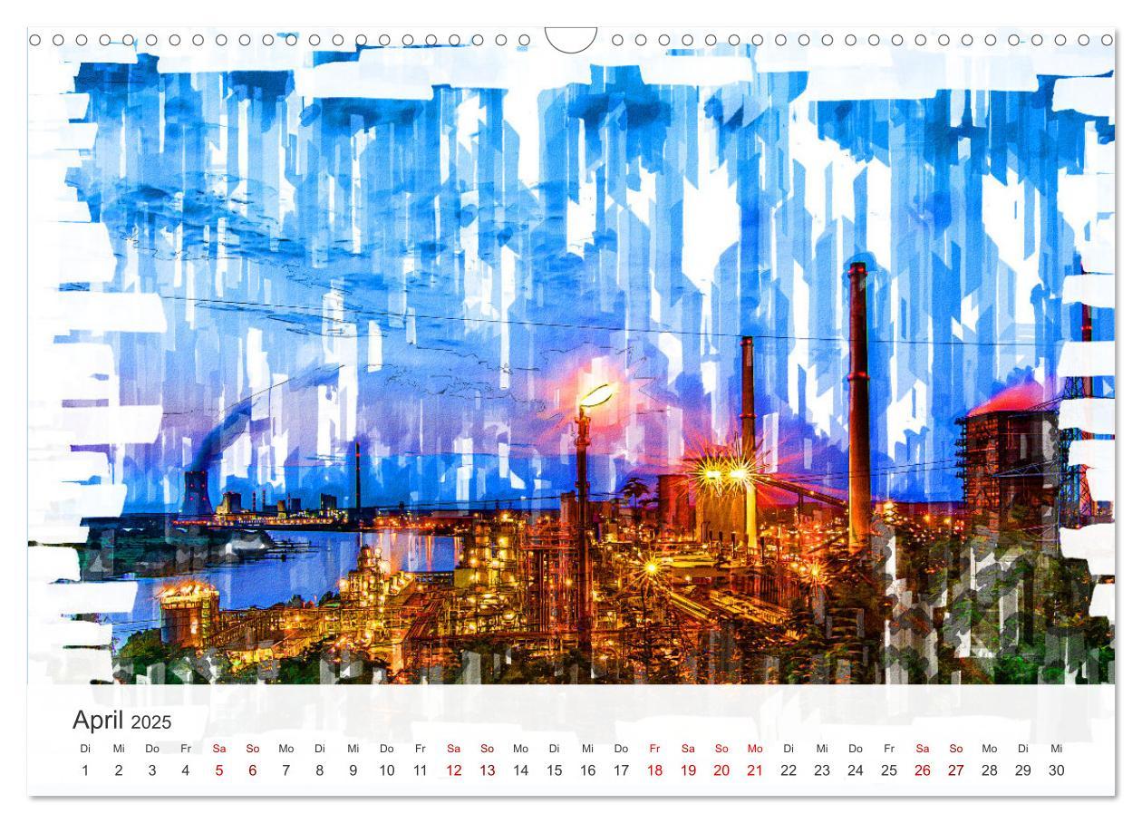 Bild: 9783457224854 | Ruhrpott Art (Wandkalender 2025 DIN A3 quer), CALVENDO Monatskalender