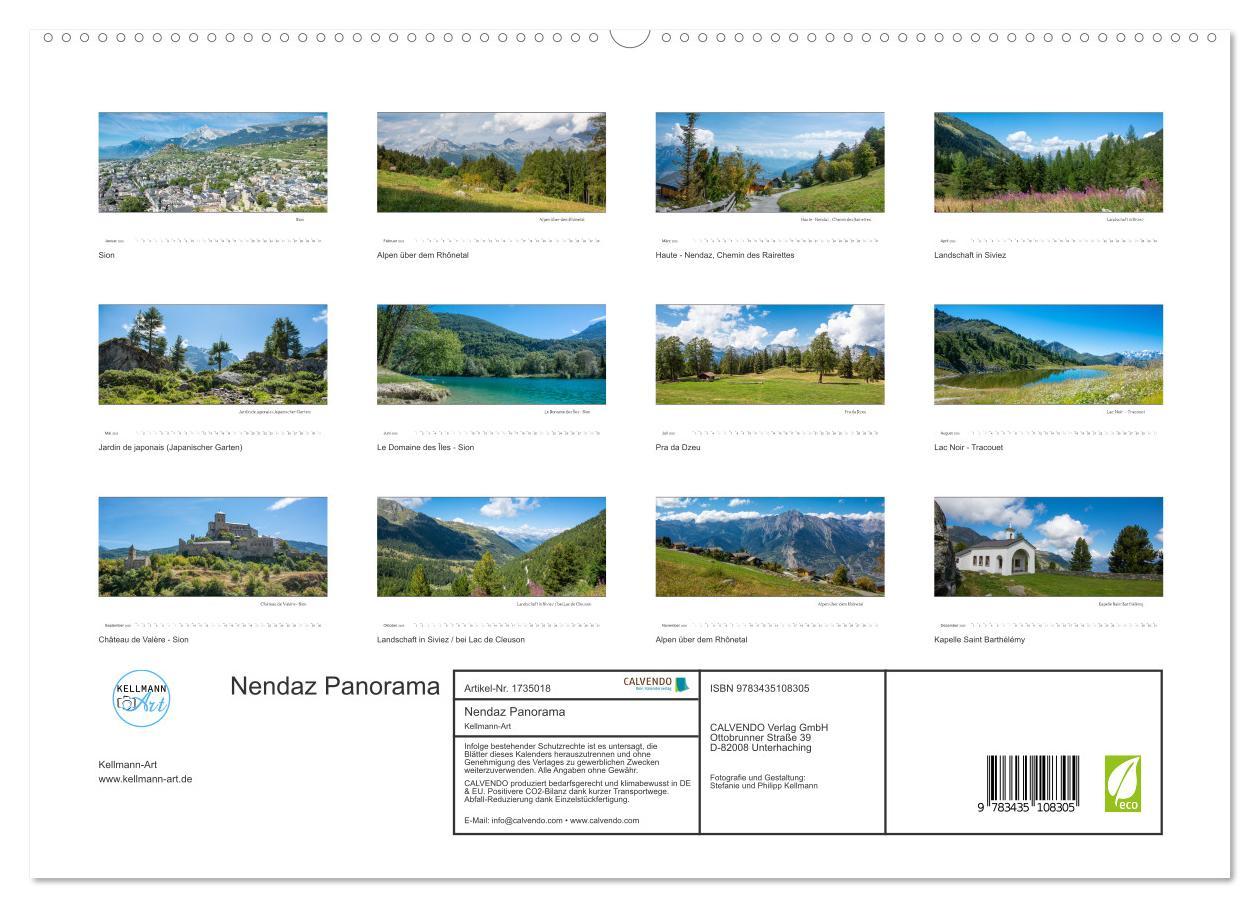 Bild: 9783435108305 | Nendaz Panorama (Wandkalender 2025 DIN A2 quer), CALVENDO...