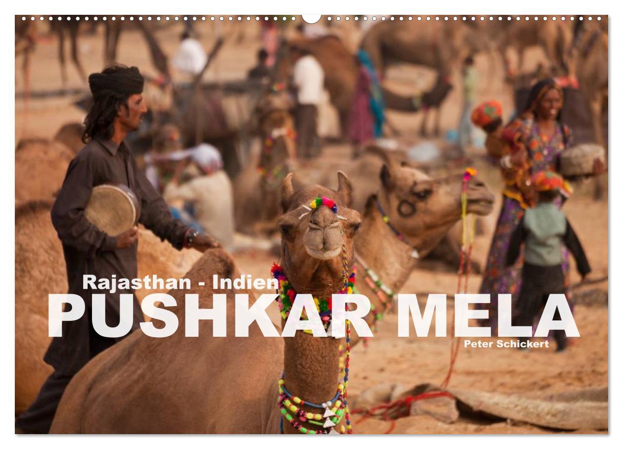 Cover: 9783435626779 | Rajasthan, Indien - Pushkar Mela (Wandkalender 2025 DIN A2 quer),...