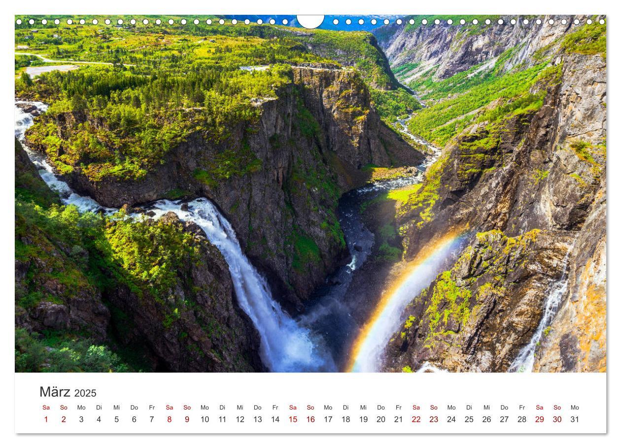 Bild: 9783435278855 | Wasserfälle in Norwegen (Wandkalender 2025 DIN A3 quer), CALVENDO...