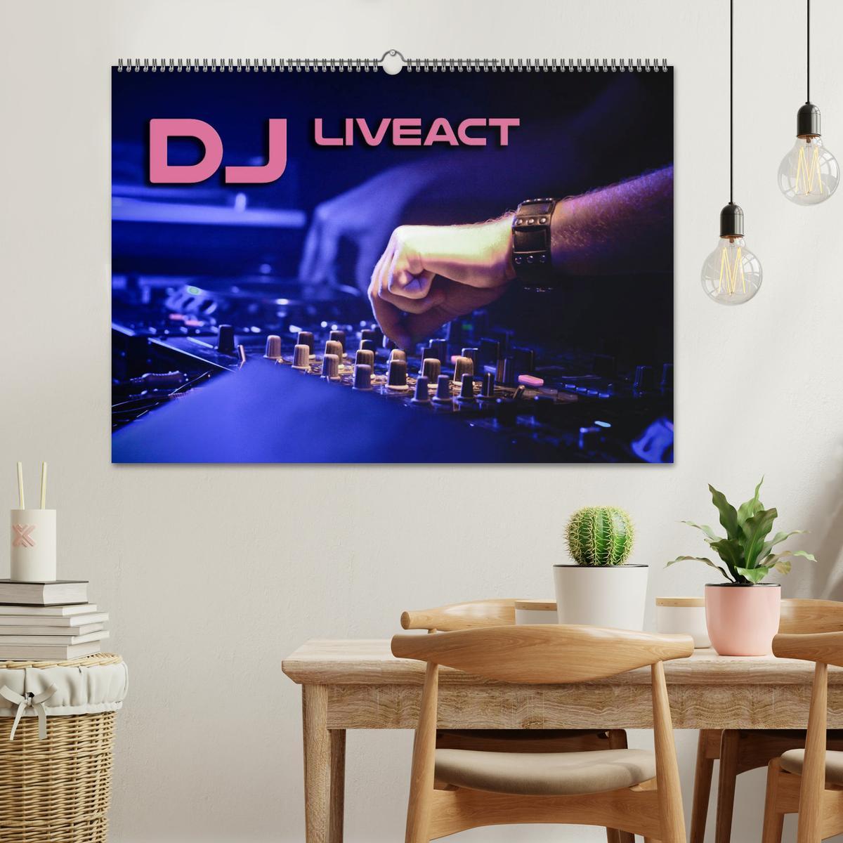 Bild: 9783435337040 | DJ Liveact (Wandkalender 2025 DIN A2 quer), CALVENDO Monatskalender