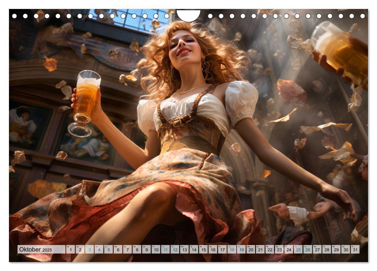 Bild: 9783383854170 | Bierzeltköniginnen - Biergenuss im Dirndl (Wandkalender 2025 DIN A4...