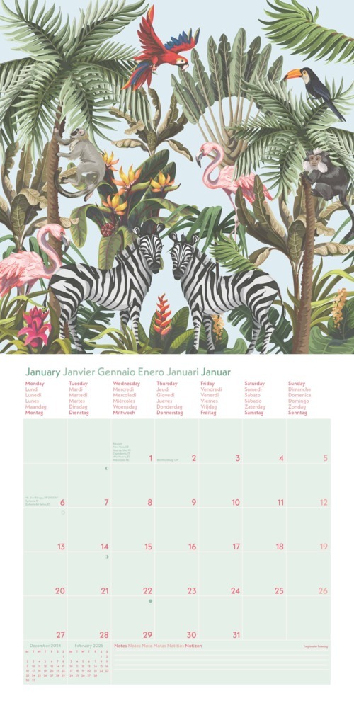 Bild: 4002725981752 | GreenLine - Jungle 2025 Broschürenkalender, 30x30cm, Wandkalender...