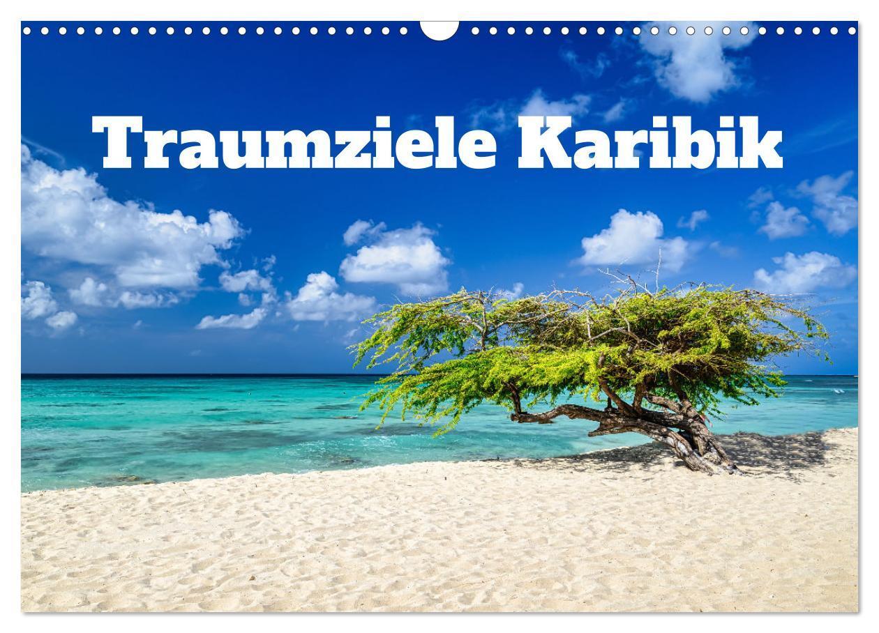 Cover: 9783457194133 | Traumziele Karibik (Wandkalender 2025 DIN A3 quer), CALVENDO...