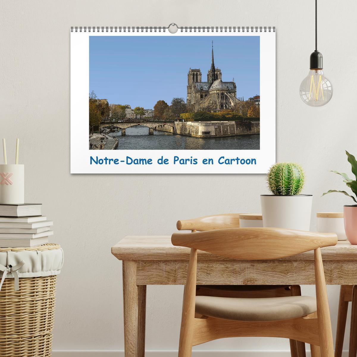 Bild: 9781325943852 | Notre-Dame de Paris en Cartoon (Calendrier mural 2025 DIN A3...