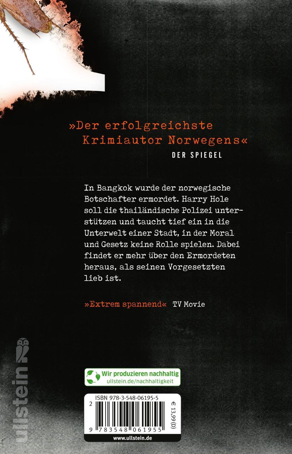 Rückseite: 9783548061955 | Kakerlaken | Kriminalroman | Jo Nesbø | Taschenbuch | 432 S. | Deutsch