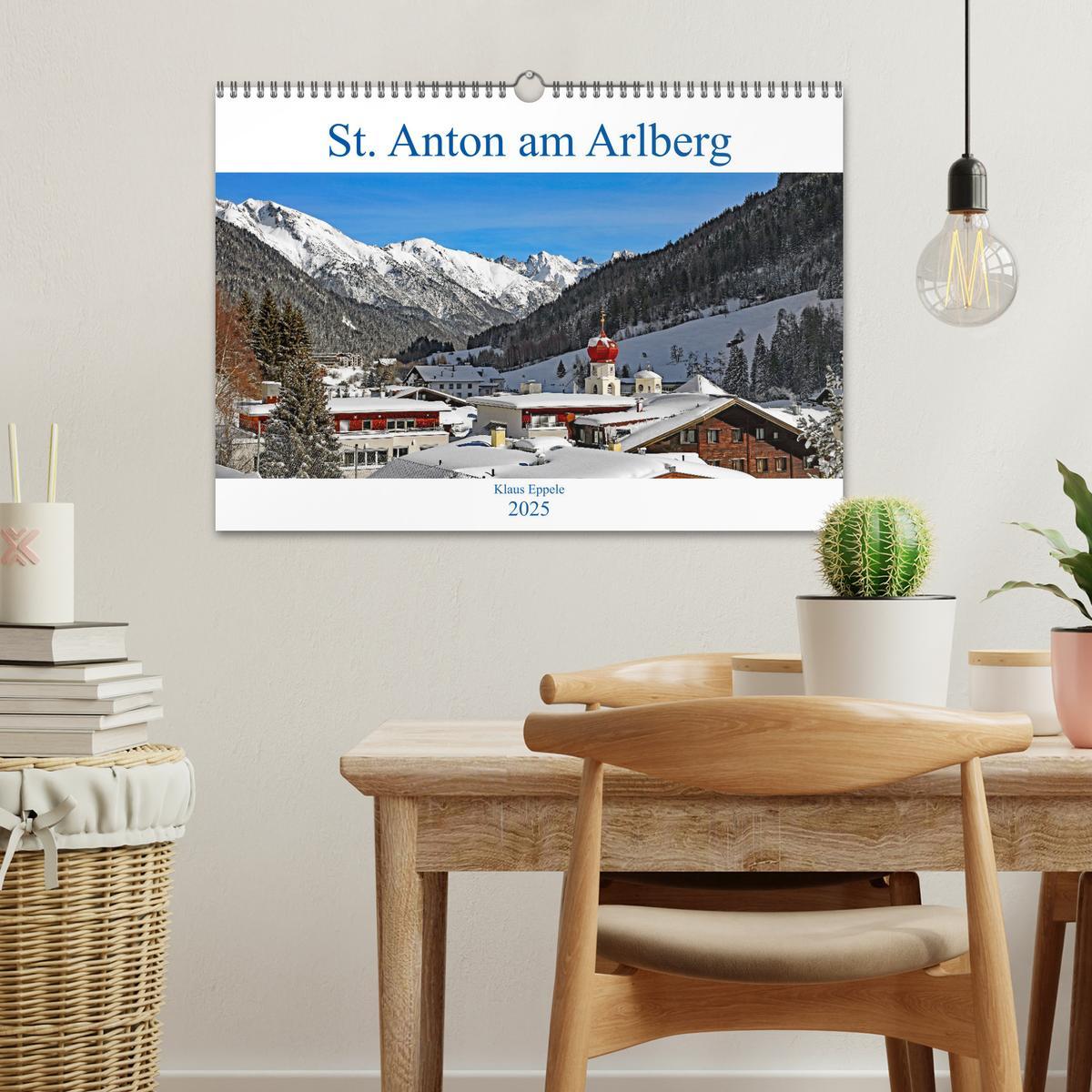 Bild: 9783435160037 | St. Anton am Arlberg (Wandkalender 2025 DIN A3 quer), CALVENDO...