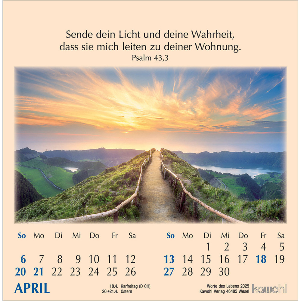 Bild: 9783754890059 | Worte des Lebens 2025 | Kalender | Spiralbindung. Spiralbindung | 2025