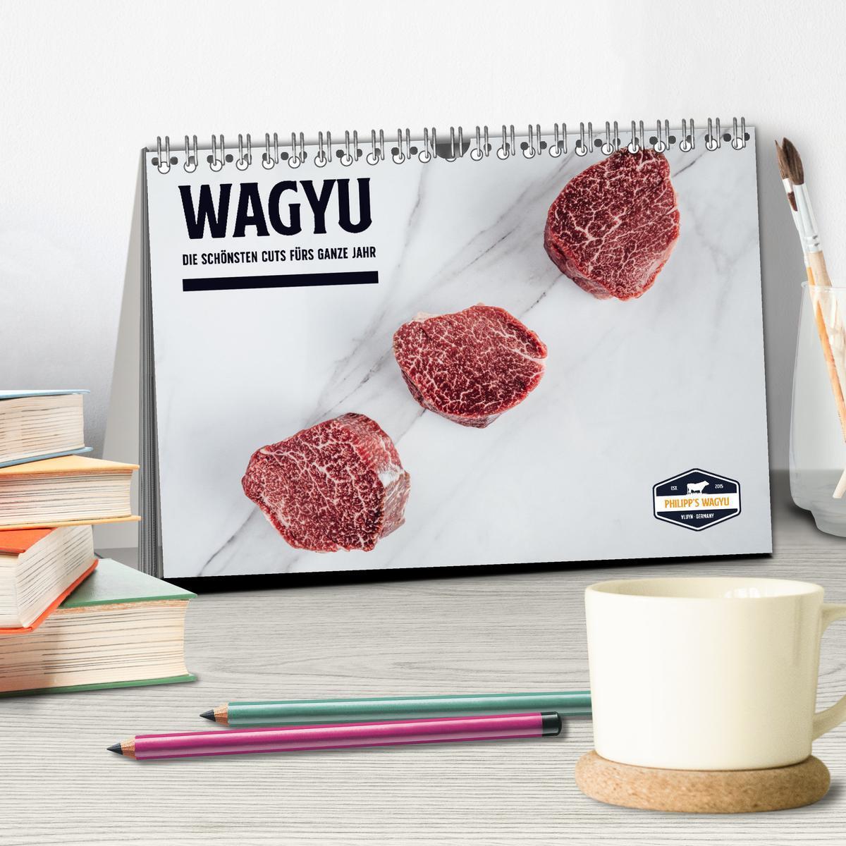 Bild: 9783435096275 | WAGYU (Tischkalender 2025 DIN A5 quer), CALVENDO Monatskalender | 2025