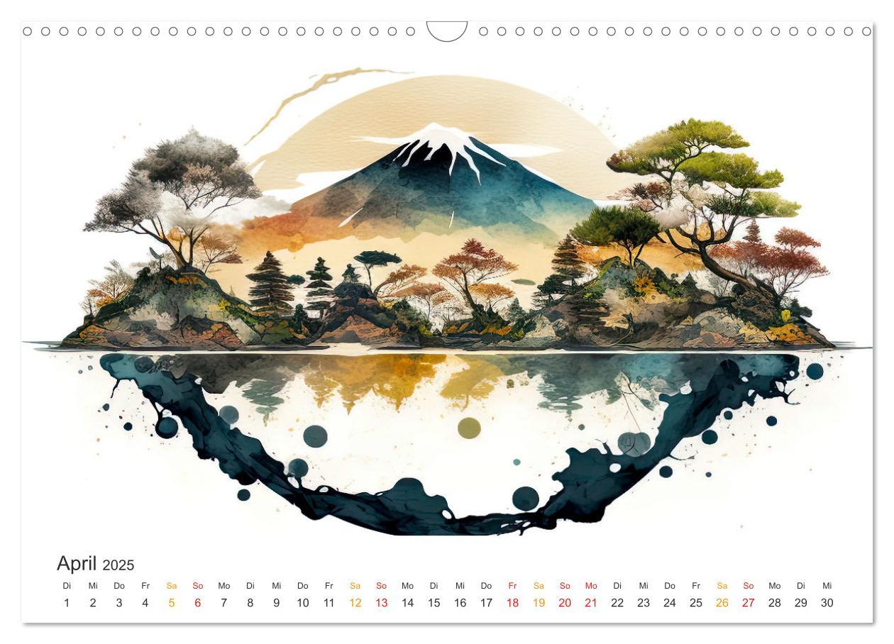 Bild: 9783457243800 | Japan - Aquarell Kunst und Tradition (Wandkalender 2025 DIN A3...