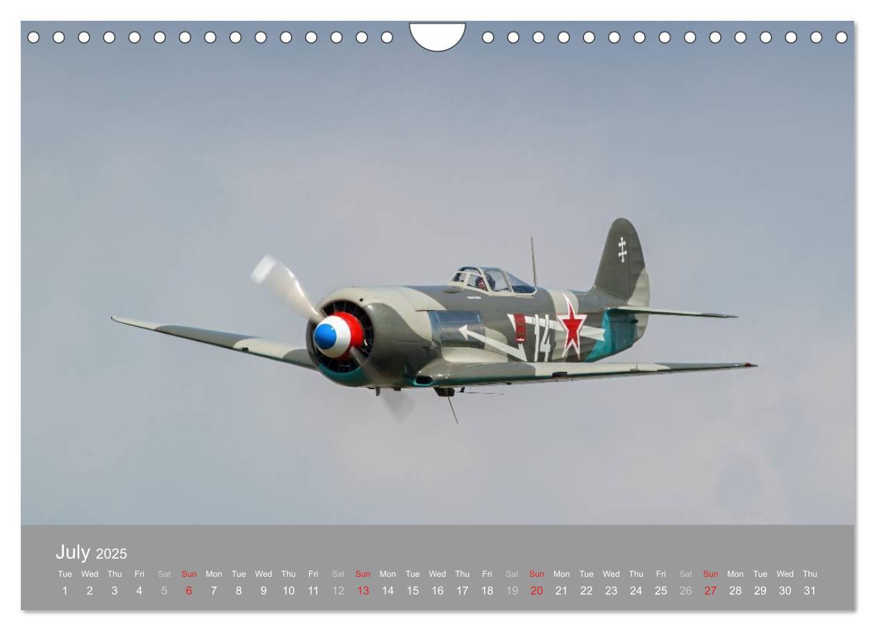 Bild: 9781325964604 | The Flying Legends (Wall Calendar 2025 DIN A4 landscape), CALVENDO...