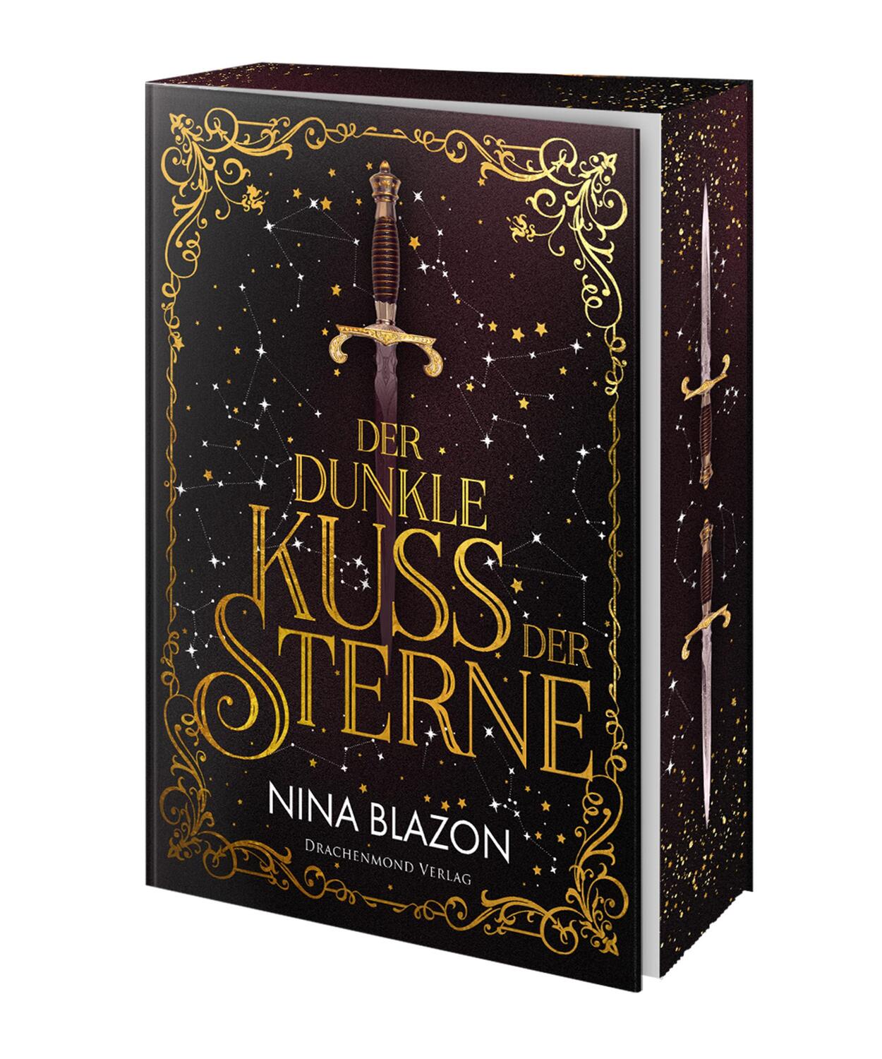 Cover: 9783959919326 | Der dunkle Kuss der Sterne | Softcover mit Farbschnitt | Nina Blazon