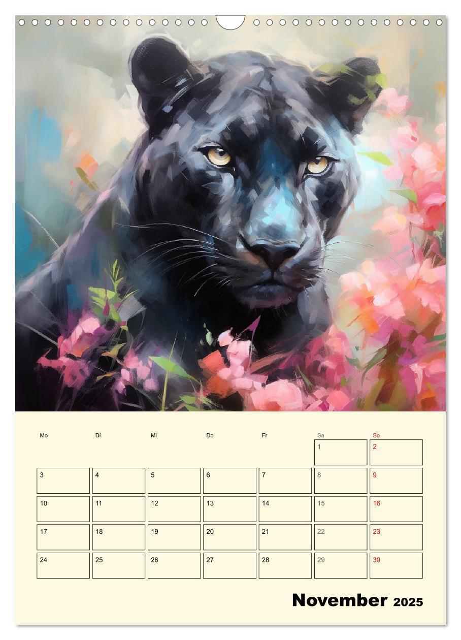 Bild: 9783435868599 | Raubkatzen. Zauberhafte Aquarelle (Wandkalender 2025 DIN A3 hoch),...