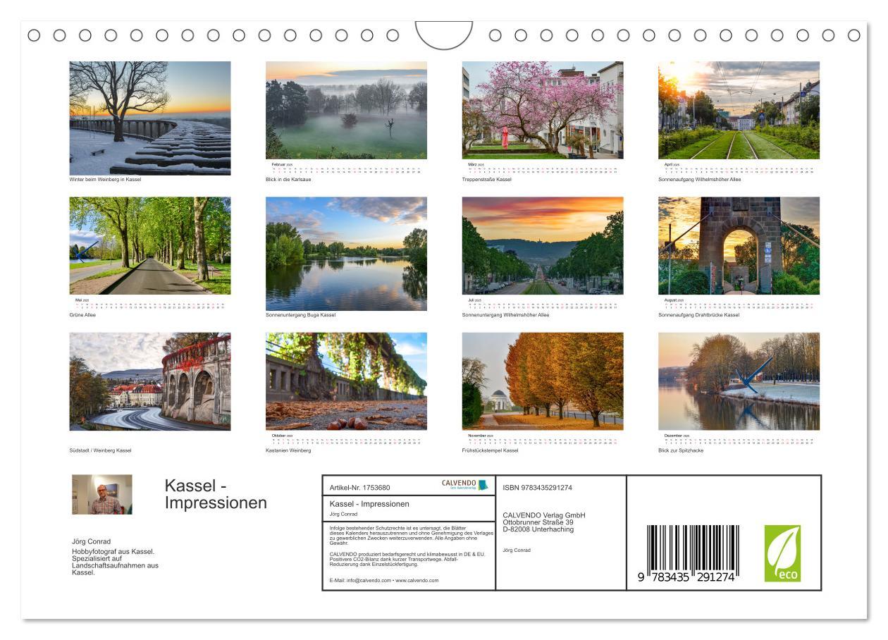 Bild: 9783435291274 | Kassel - Impressionen (Wandkalender 2025 DIN A4 quer), CALVENDO...