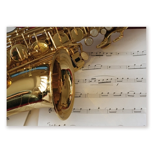 Cover: 9120030452141 | Postcard Saxophone/music (10 pcs) | Postkarte | Vienna World