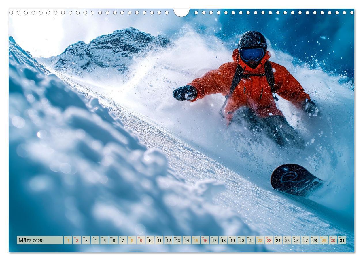 Bild: 9783383776984 | Snowboarden - tolle Momente (Wandkalender 2025 DIN A3 quer),...