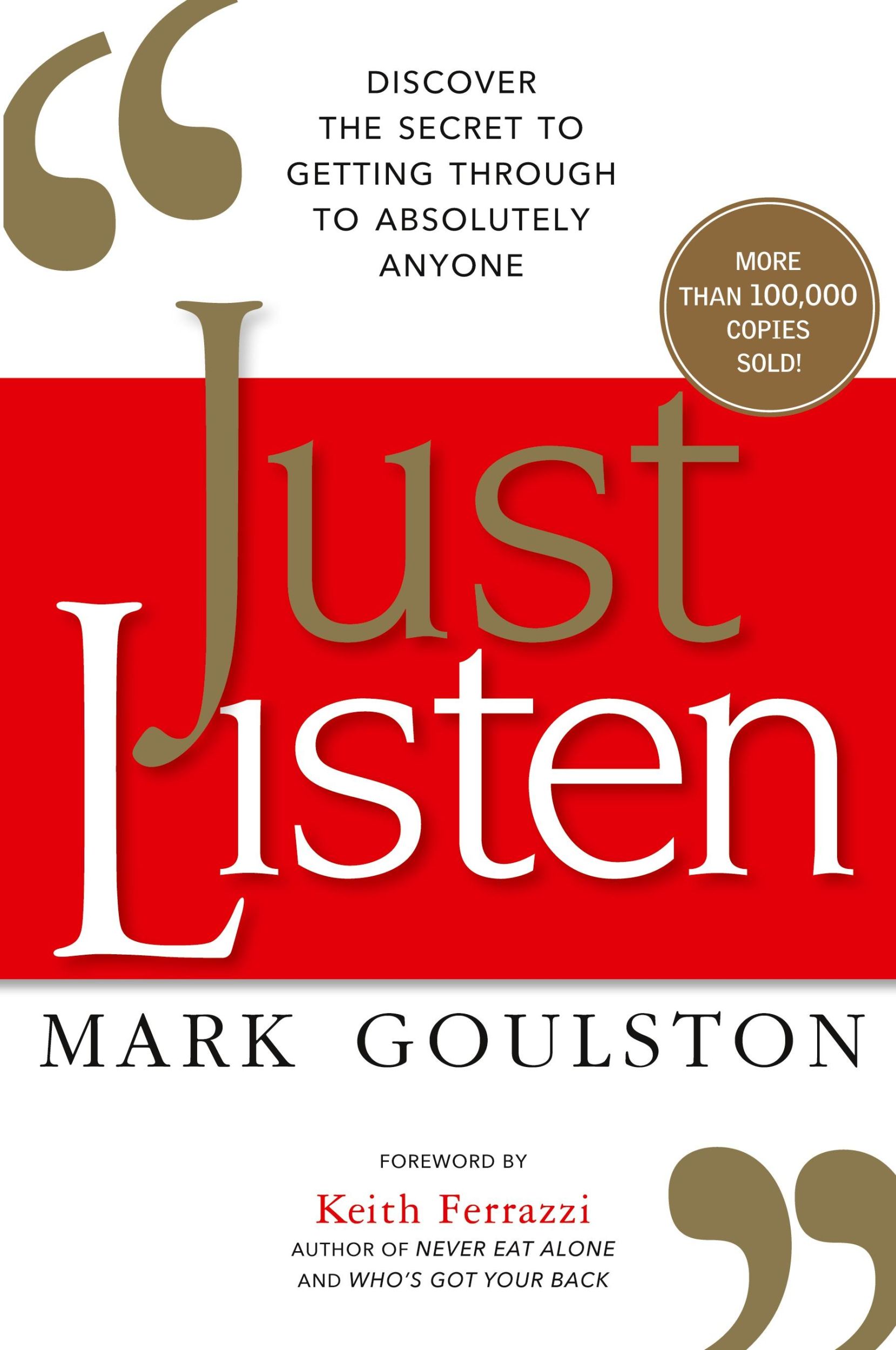 Cover: 9780814436479 | Just Listen Softcover | Mark Goulston | Taschenbuch | Englisch | 2022