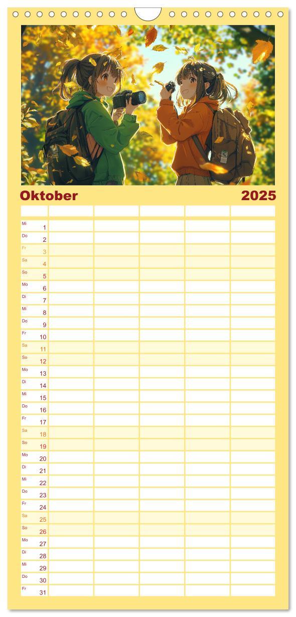 Bild: 9783457223062 | Familienplaner 2025 - Anime Kalender ¿ Charaktere im Slice-of-Life...