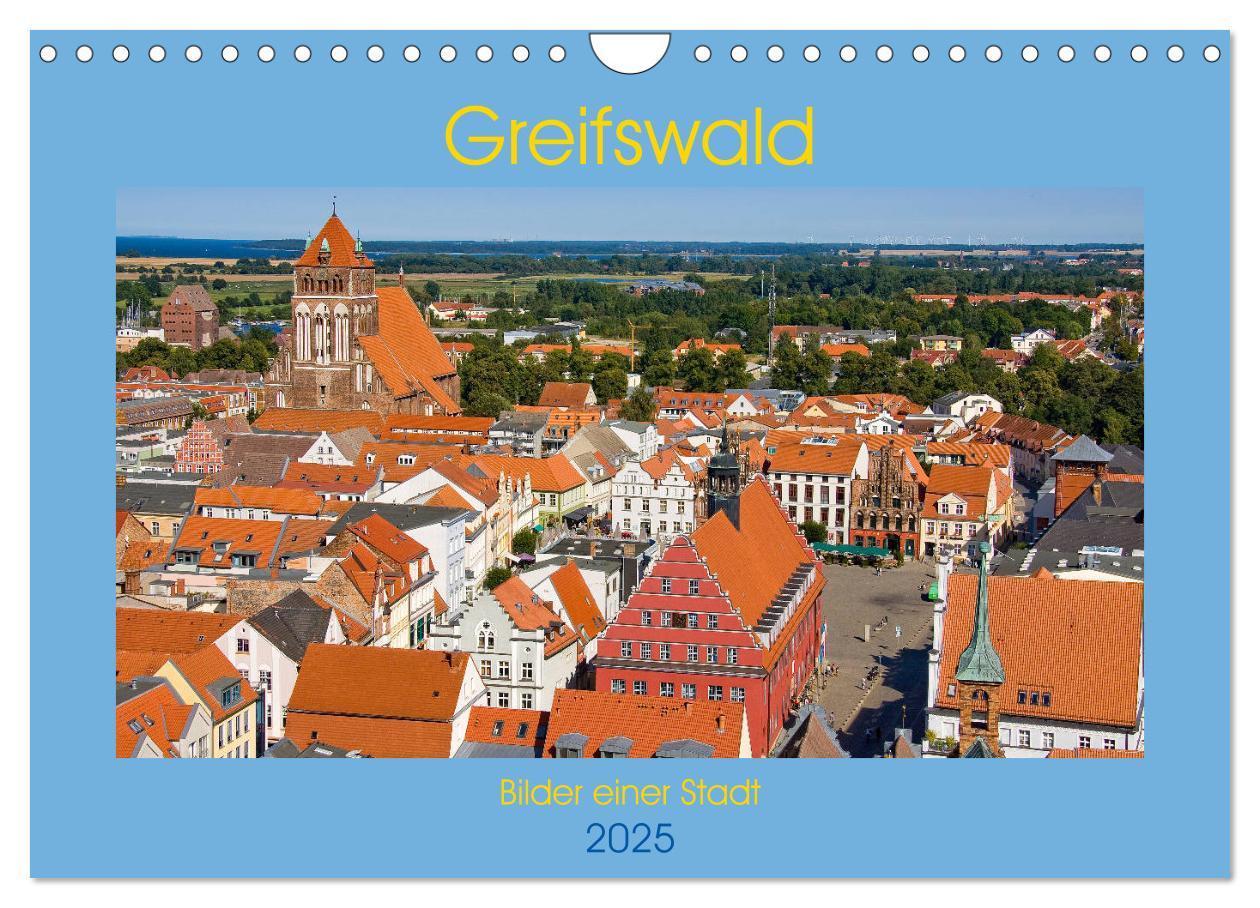 Cover: 9783435288083 | Greifswald, Bilder einer Stadt (Wandkalender 2025 DIN A4 quer),...