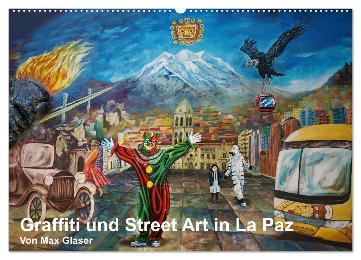 Cover: 9783435404759 | Graffiti und Street Art in La Paz (Wandkalender 2025 DIN A2 quer),...