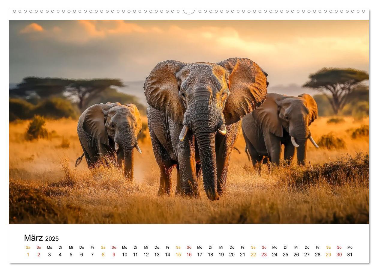 Bild: 9783457240533 | Elefanten - Riesen der Wildnis (hochwertiger Premium Wandkalender...